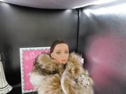 ombre faux fur stole a